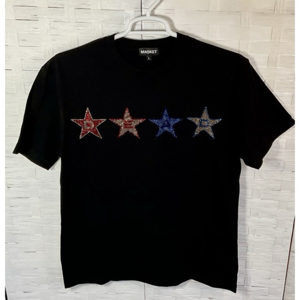 Market Pacsun X Squid Games Studded‎ T-shirt, Size Large New